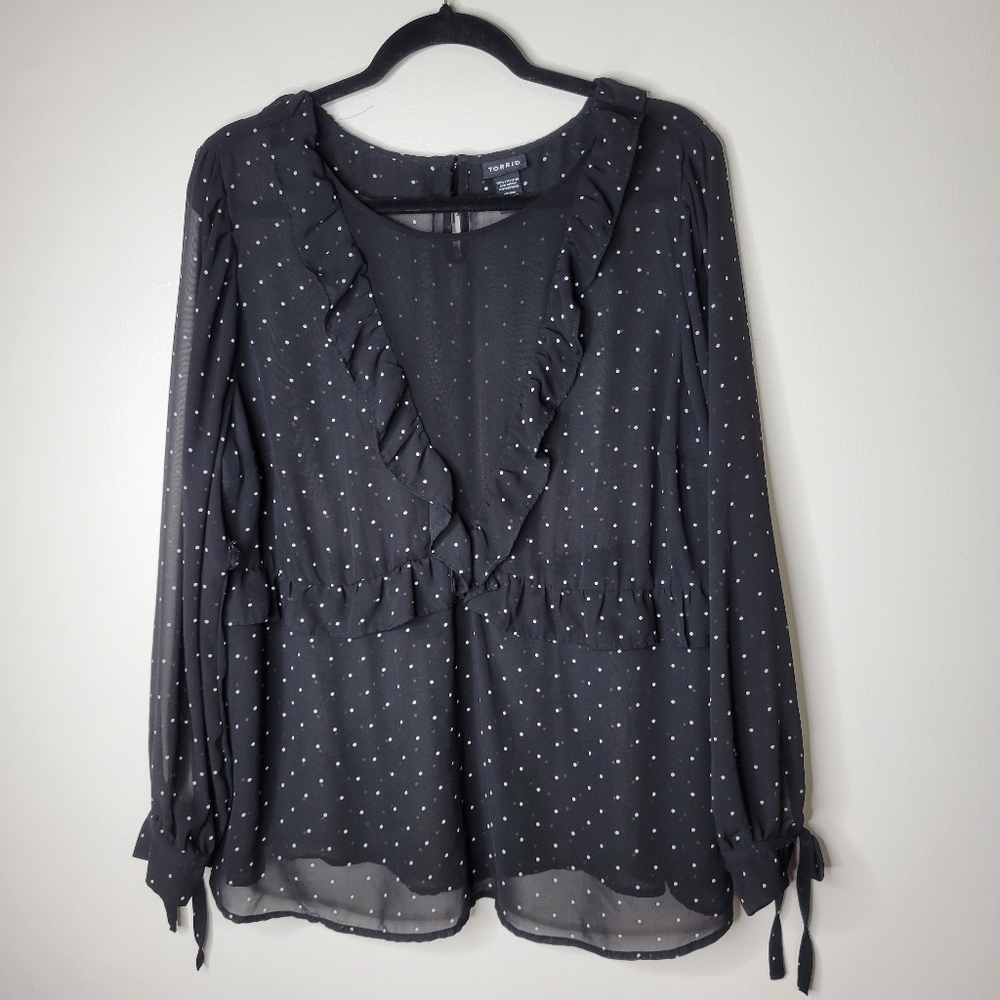Torrid Sheer Blouse